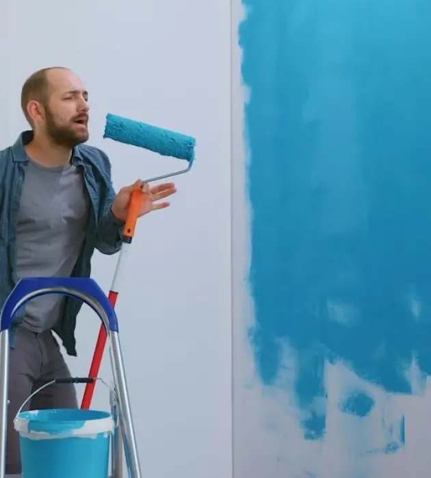 Nettoyage façade avec traces de ruissellement sous appuis à Feux – K.R Façadier Peintre