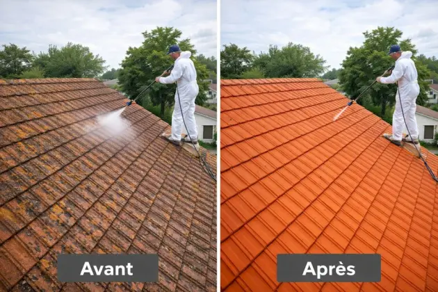 Ravalement de façade avec traitement des fissures et reprise des supports – Façadier Peintre 18